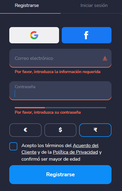 stockity iniciar sesión, stockity registrarse